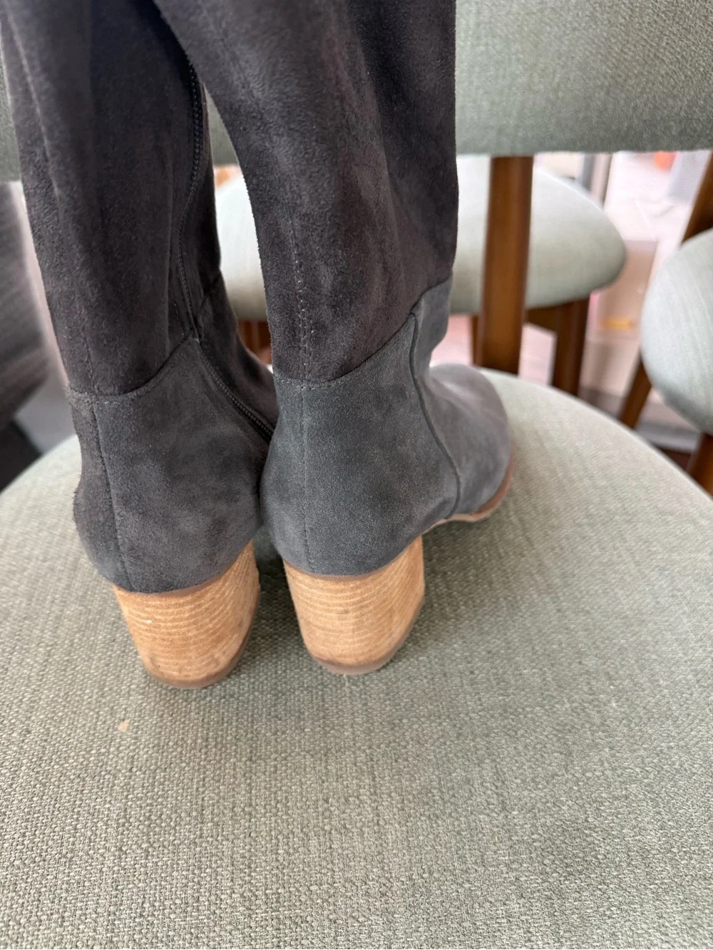 Blondo Nada Waterproof Suede Boot Gray